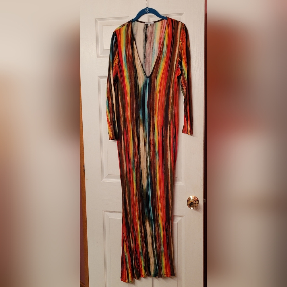 Fashion Nova Multi-colored Maxi Dress
